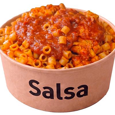 مقرونة صلصة / Pâtes à la sauce tomate — Sauce tomate · Pâtes Fell ou Spaghetti · Huile d'olive — SALSA Msaken